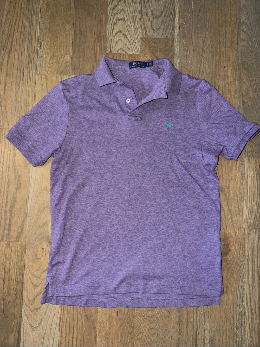 Polo Ralph Lauren Heather Purple Gold Polo with Green Logo size small